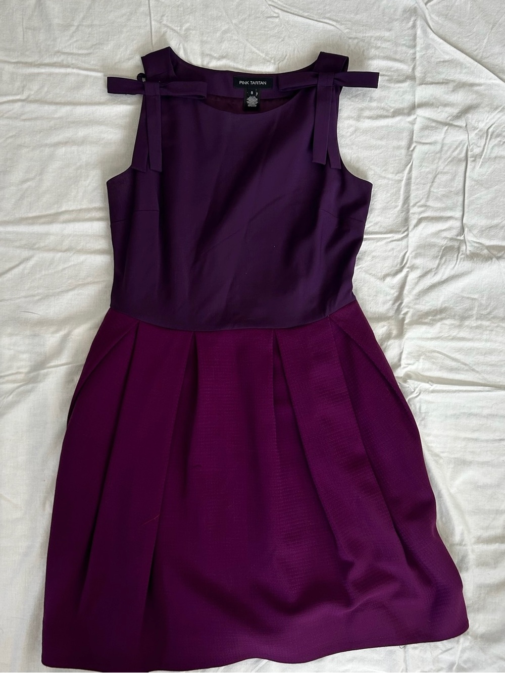 Pink Tartan Purple Two Toned Pencil Dress